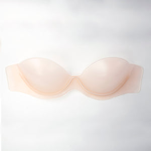FASHION FORMS Lace Backless Strapless Bra in Peach (ff8)